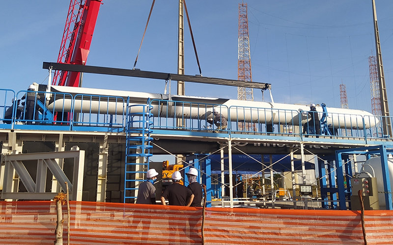 SANY equipment is used in the Brazilian space base